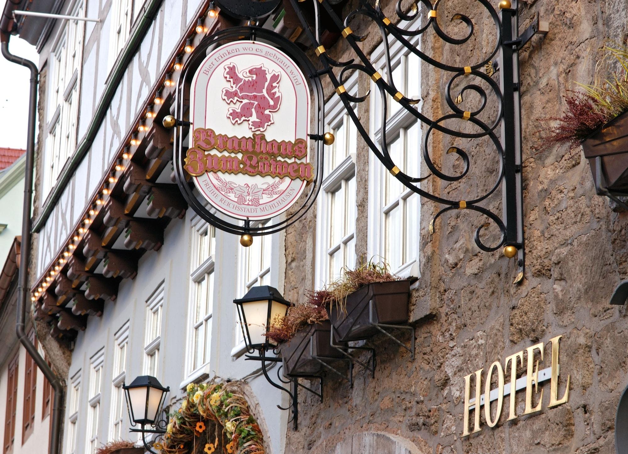 Hotel Brauhaus Zum Loewen Mühlhausen Zewnętrze zdjęcie